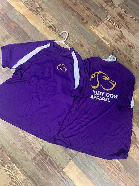 Purple/Gold/White OG Logo Performance Short Sleeve Shirt